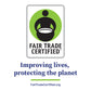 Fair Trade Certified Wobbler - Tagline - Vertical