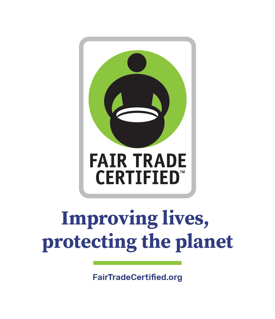 Fair Trade Certified Wobbler - Tagline - Vertical