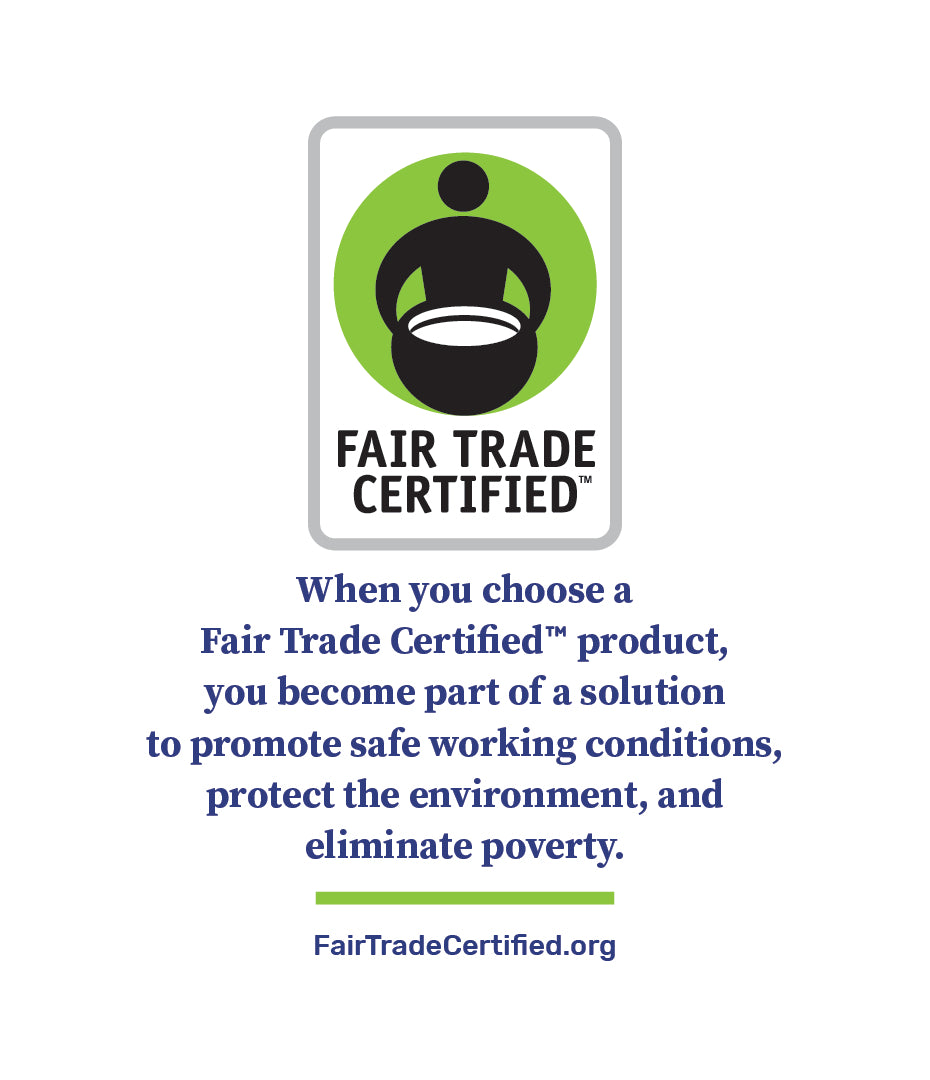 Fair Trade Certified Wobbler - Longer Copy - Vertical