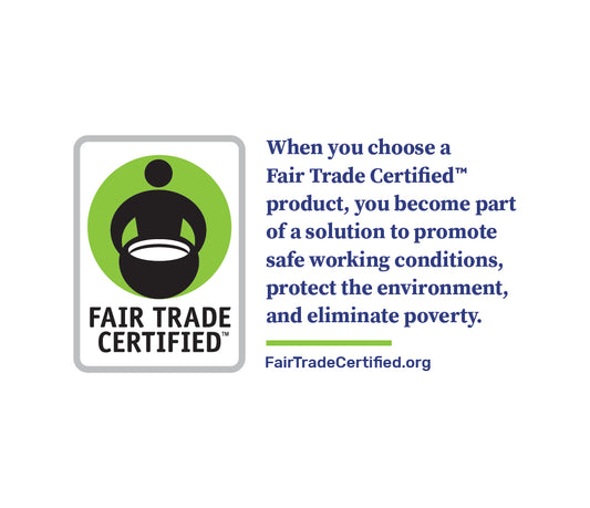Fair Trade Certified Wobbler - Longer Copy - Horizontal