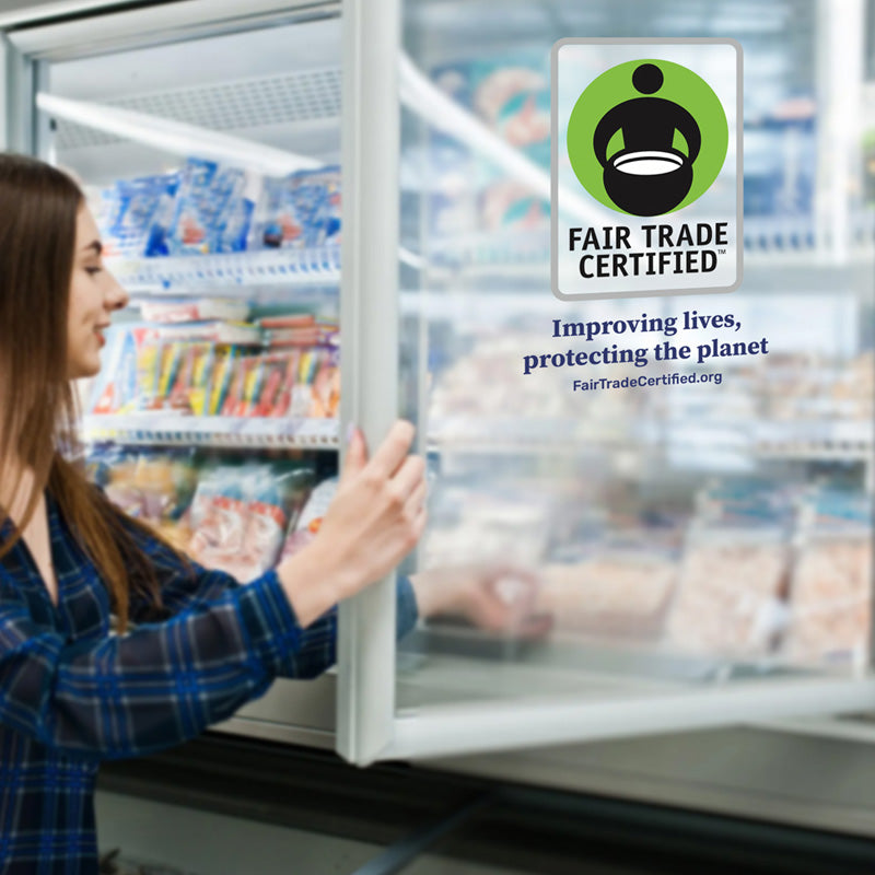 Fair Trade Certified Freezer Cling - Tagline