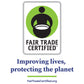 Fair Trade Certified Freezer Cling - Tagline